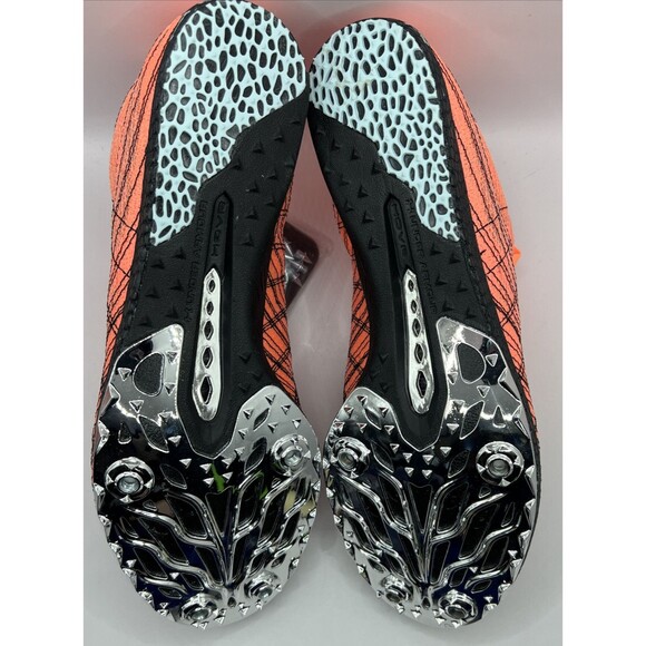 Under Armour HOVR Shakedown Track Shoes Orange W/Spikes Men’s 10.5/Women’s 12